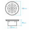 Foco exterior empotrar acero inoxidable  12W